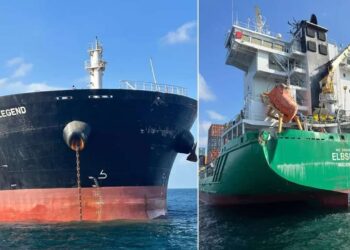 Ahırkapı Açıklarında Kuru Yük ve Konteyner Gemisi Çarpıştı