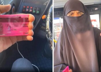 Annesinin AKBİL’ini Kullanmak İçin Çarşaf Giydi