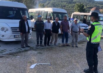 Bilecik İl Jandarma Komutanlığı Okul Servislerini Denetliyor