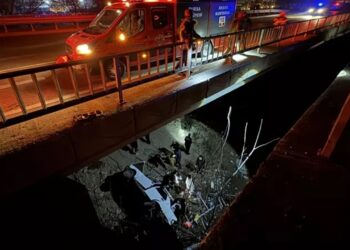 Bursa’da Bir Otomobil Köprüden Düştü