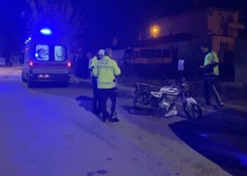 Devrilen Motosikletin Sürücüsü Yaralandı