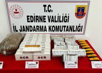 Edirne’de Çok Sayıda Gümrük Kaçağı Tütün Ele Geçirildi
