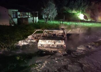 Erdek İlçesindeki Yangında Bir Araç Kullanılmaz Hale Geldi