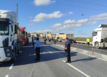 Hafriyat Kamyonları Denetiminde Kurallara Uymayanlara Cezalar Yağdı