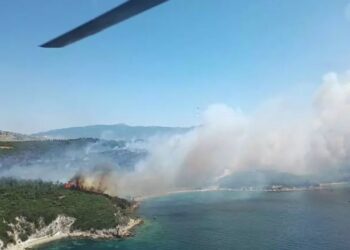 İzmir Aliağa’da Çıkan Yangın Sonucu Vatandaşlar Bölgeden Tahliye Ediliyor