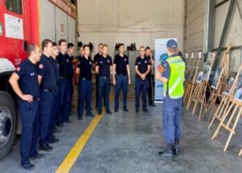 Jandarmadan İtfaiyeye Trafik Eğitimi