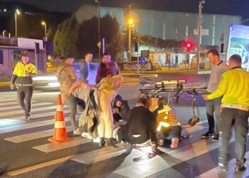 Kamyonun Çarptığı Yaya Yaralandı