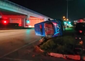 Kaza Yapan Jandarma Aracı Devrildi