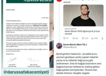 Kerem Bürsin’den “1000 Çocuğa 8 Yıl Eğitim Bursu” Hakkında Açıklama