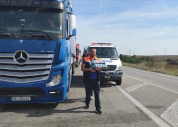 Kızılay Tır Sürücülerine Yiyecek ve İçecek Dağıttı