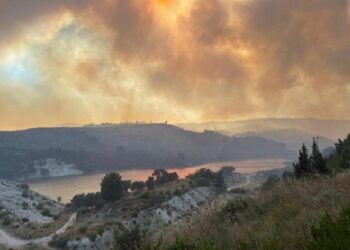 Manisa Saruhanlı’daki orman yangını geniş alana yayıldı