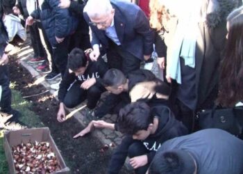 Nakkaştepe Millet Bahçesi’ne Lale Soğanları Ekildi
