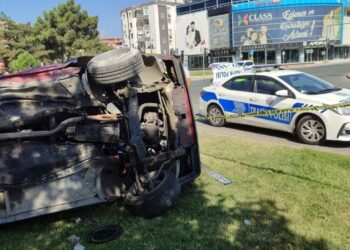 Orhangazi’de Ters Dönen Otomobil Kazasında 1 Yaralı