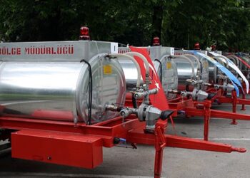 Orman Alanlarının Yoğun Olduğu Yerlere su tankeri Desteği