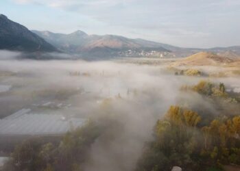 Sakarya Nehri’ni Sis Bulutu Örttü