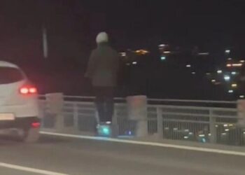 Skuterle Köprü Geçen Kişiye Para Cezası Uygulandı