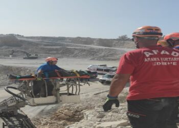 Taş Ocağından Düşen Kişi AFAD Tarafından Kurtarıldı