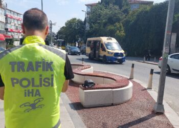 Yayaların Geçiş Hakkını İhmal Eden Sürücülere Dron Denetimi