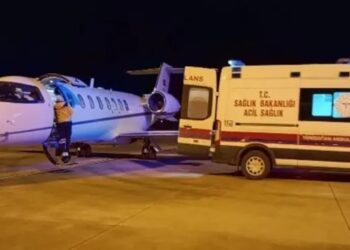 Kalp ve Karaciğer Yetmezliği Yaşayan Bebek Ambulans Uçakla Ankara’ya Gönderildi