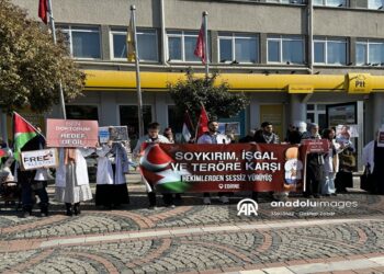 Edirne’de İsrail’in Gazze’ye Yönelik Saldırıları Protesto Edildi