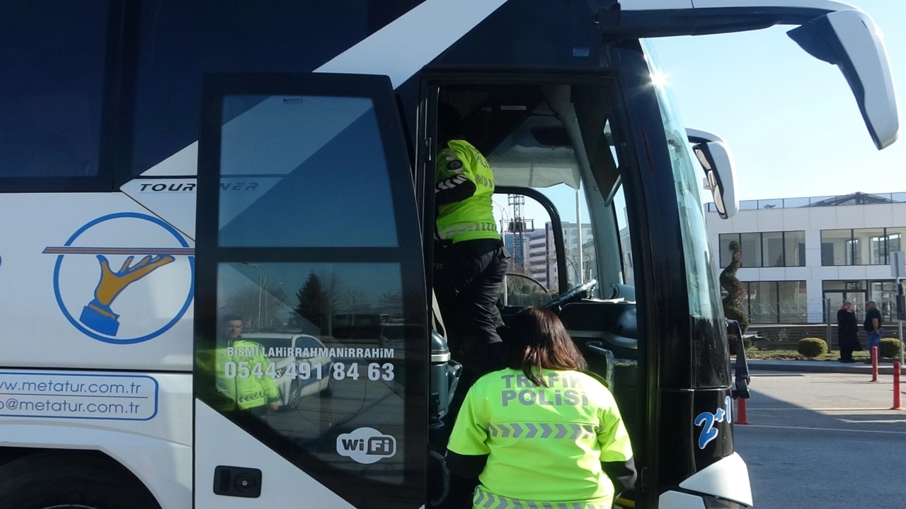 Çorum’da Yolcu Otobüsleri Denetlendi