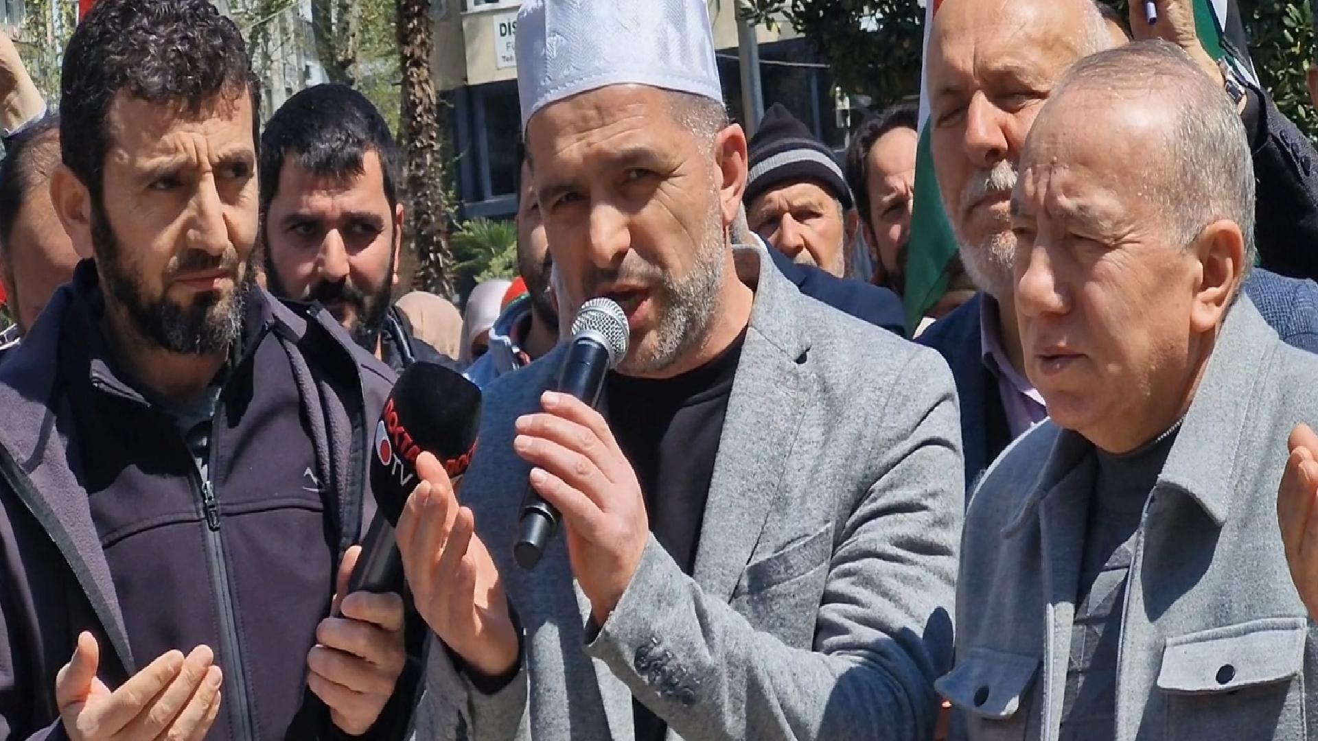 İsrail’in Gazze’ye yönelik saldırıları Kocaeli’de protesto edildi haberi